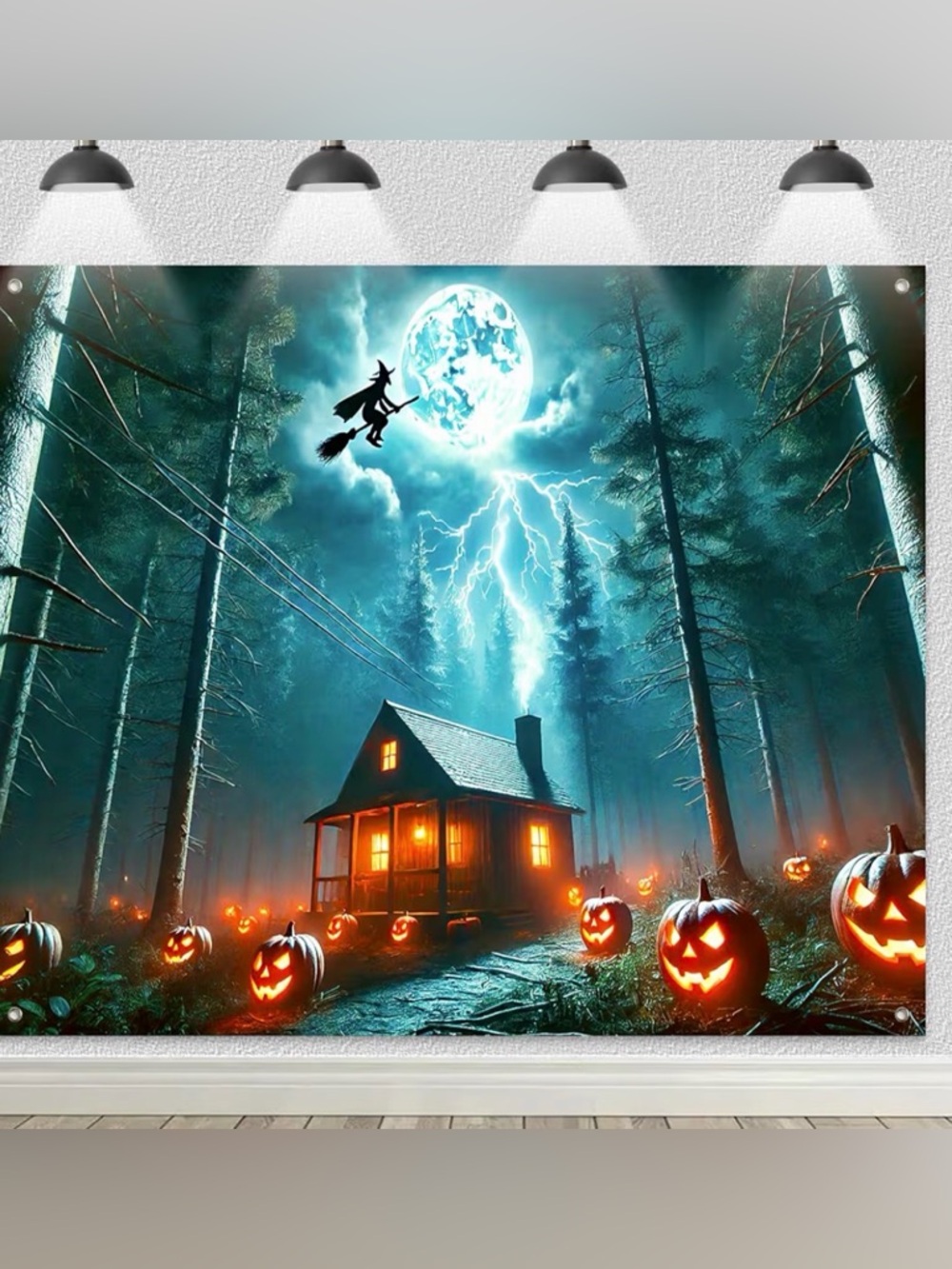 New 8x6 ft Halloween Spooky Photo Backdrop Party Banner